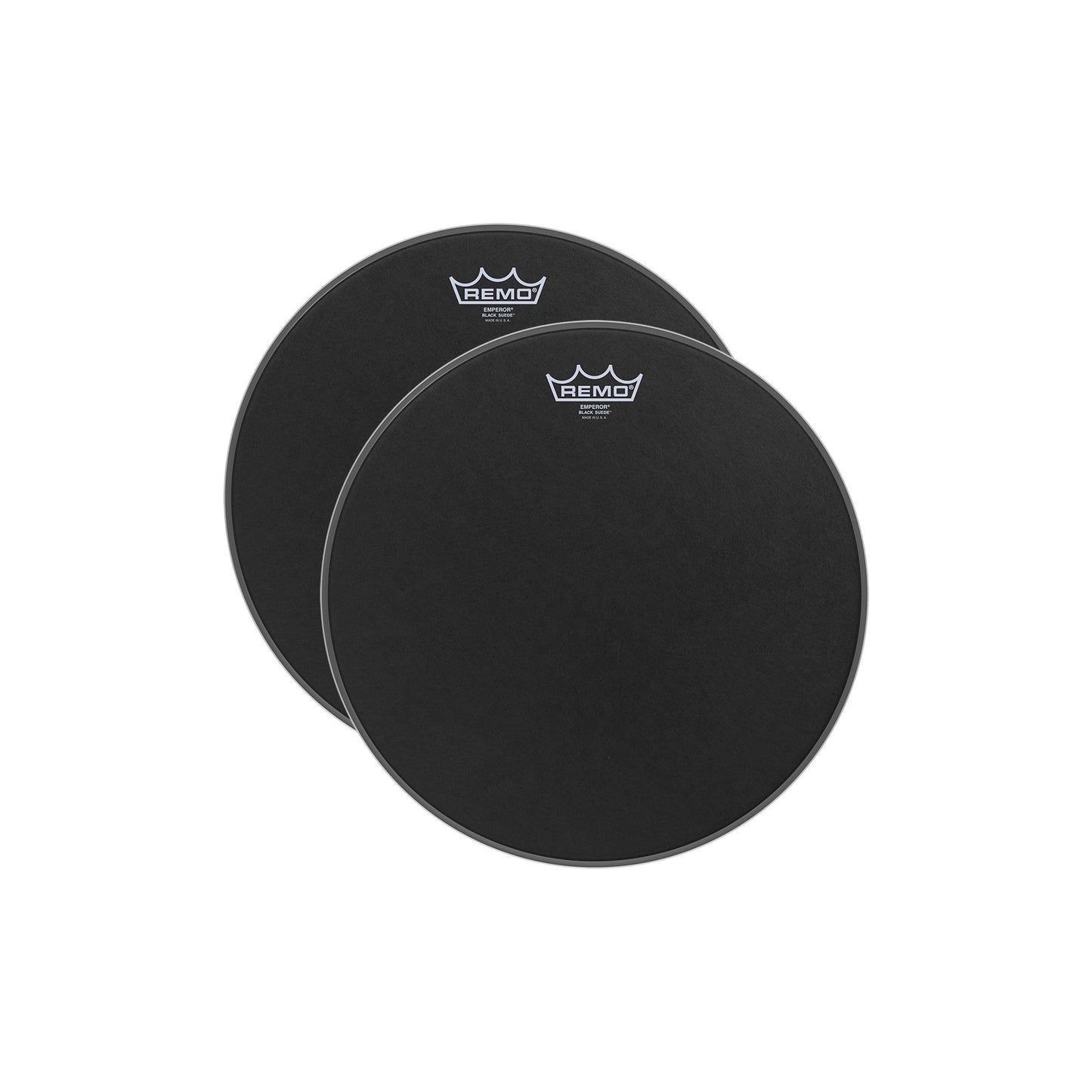 Remo 12" Emperor Black Suede Drumhead (2 Pack Bundle) Drums and Percussion / Parts and Accessories / Heads
