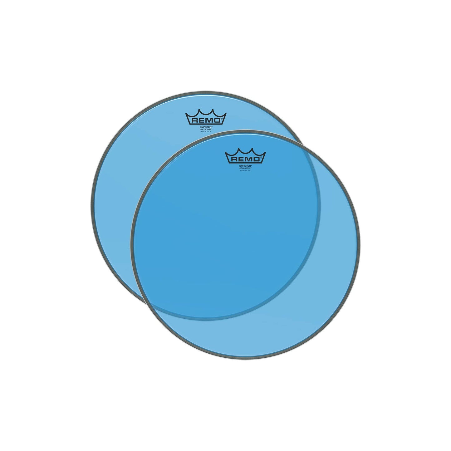 Remo 12" Emperor Colortone Blue Drumhead (2 Pack Bundle) Drums and Percussion / Parts and Accessories / Heads