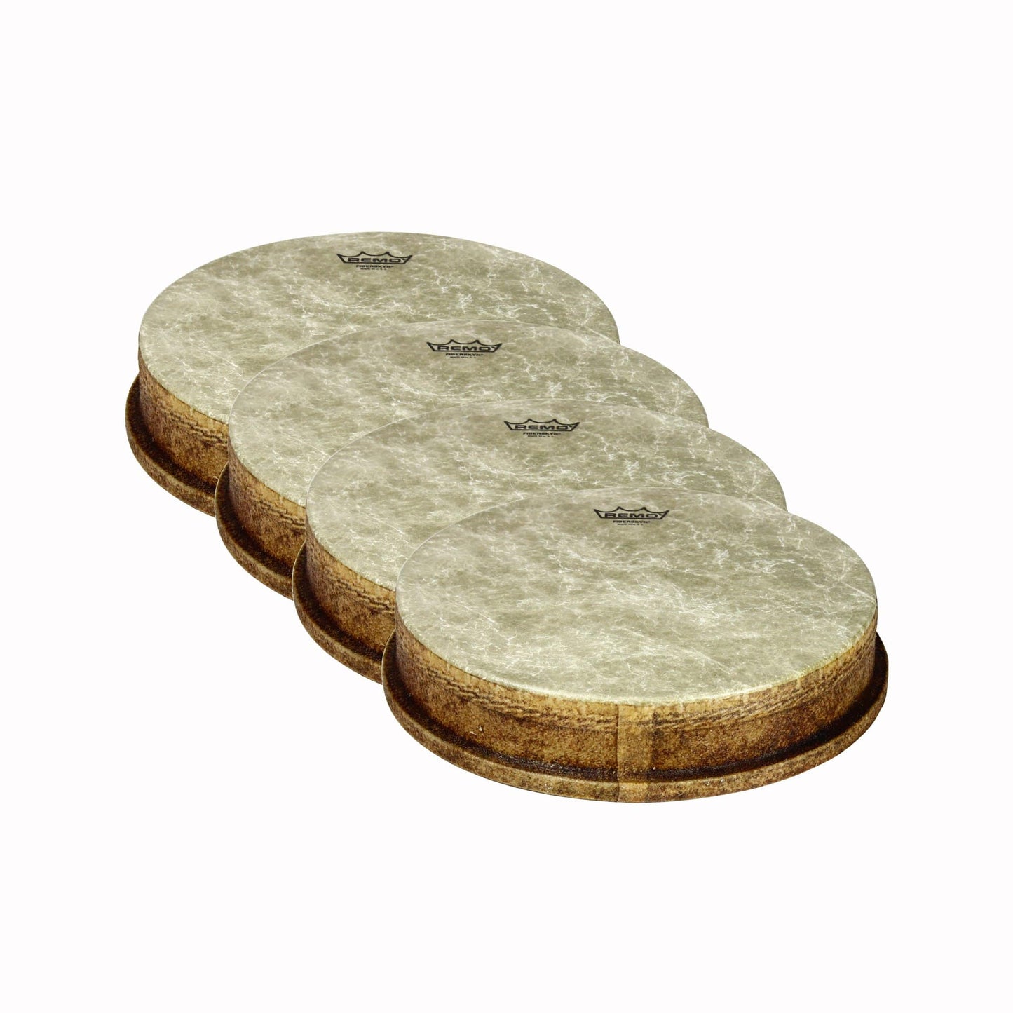 Remo 12" Mondo Fiberskyn Djembe Drumhead (FA Film, 2.5" Collar) (4 Pack Bundle) Drums and Percussion / Parts and Accessories / Heads