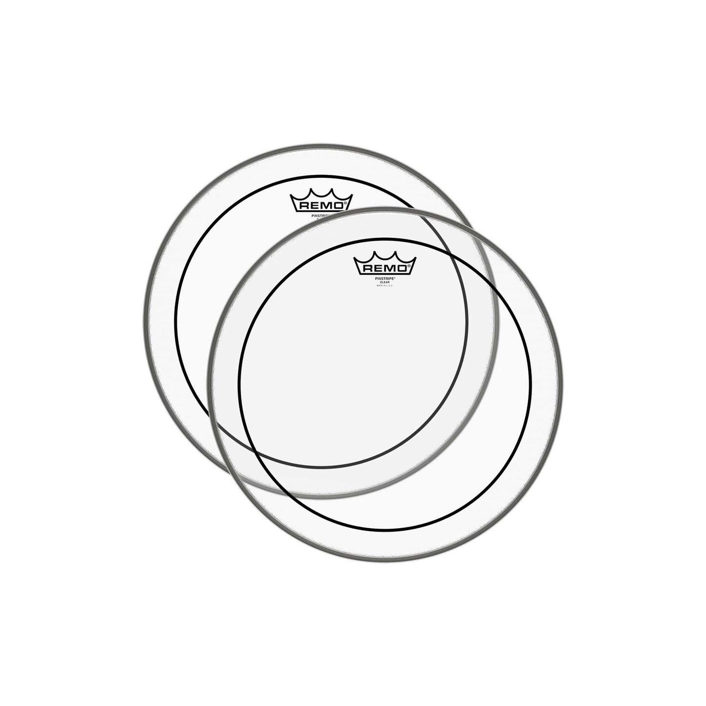 Remo 12" Pinstripe Clear Drumhead (2 Pack Bundle) Drums and Percussion / Parts and Accessories / Heads