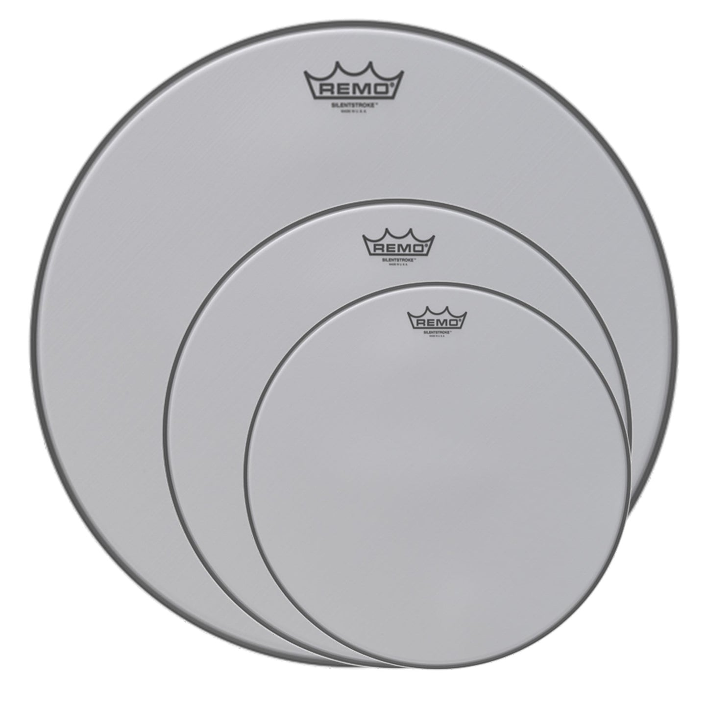 Remo 13/16/24" Silentstroke Drumhead (3 Pack Bundle) Drums and Percussion / Parts and Accessories / Heads