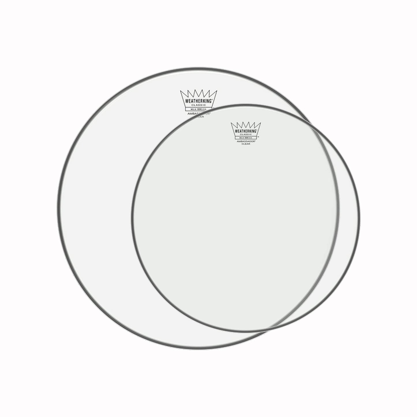 Remo 13/16" Ambassador Classic Clear Drumhead (2 Pack Bundle) Drums and Percussion / Parts and Accessories / Heads