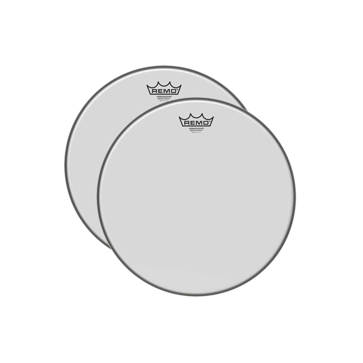 Remo 13" Ambassador Smooth White Drumhead (2 Pack Bundle) Drums and Percussion / Parts and Accessories / Heads