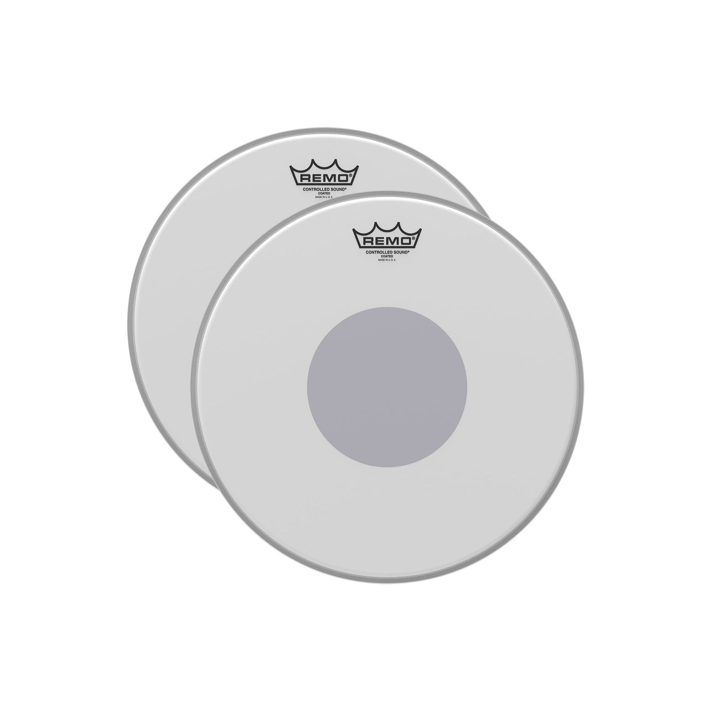 Remo 13" Controlled Sound Coated Drumhead w/Bottom Black Dot (2 Pack Bundle) Drums and Percussion / Parts and Accessories / Heads