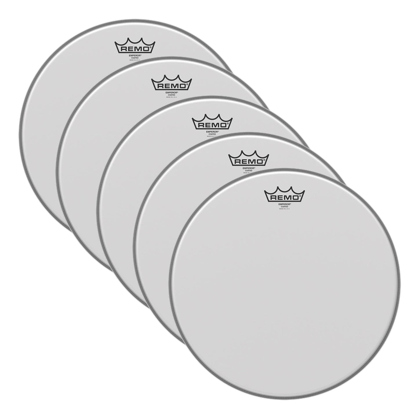 Remo 13" Emperor Coated Drumhead (5 Pack Bundle) Drums and Percussion / Parts and Accessories / Heads