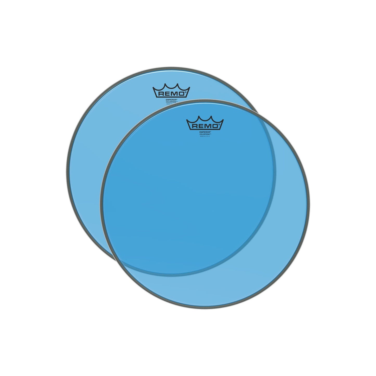Remo 13" Emperor Colortone Blue Drumhead (2 Pack Bundle) Drums and Percussion / Parts and Accessories / Heads