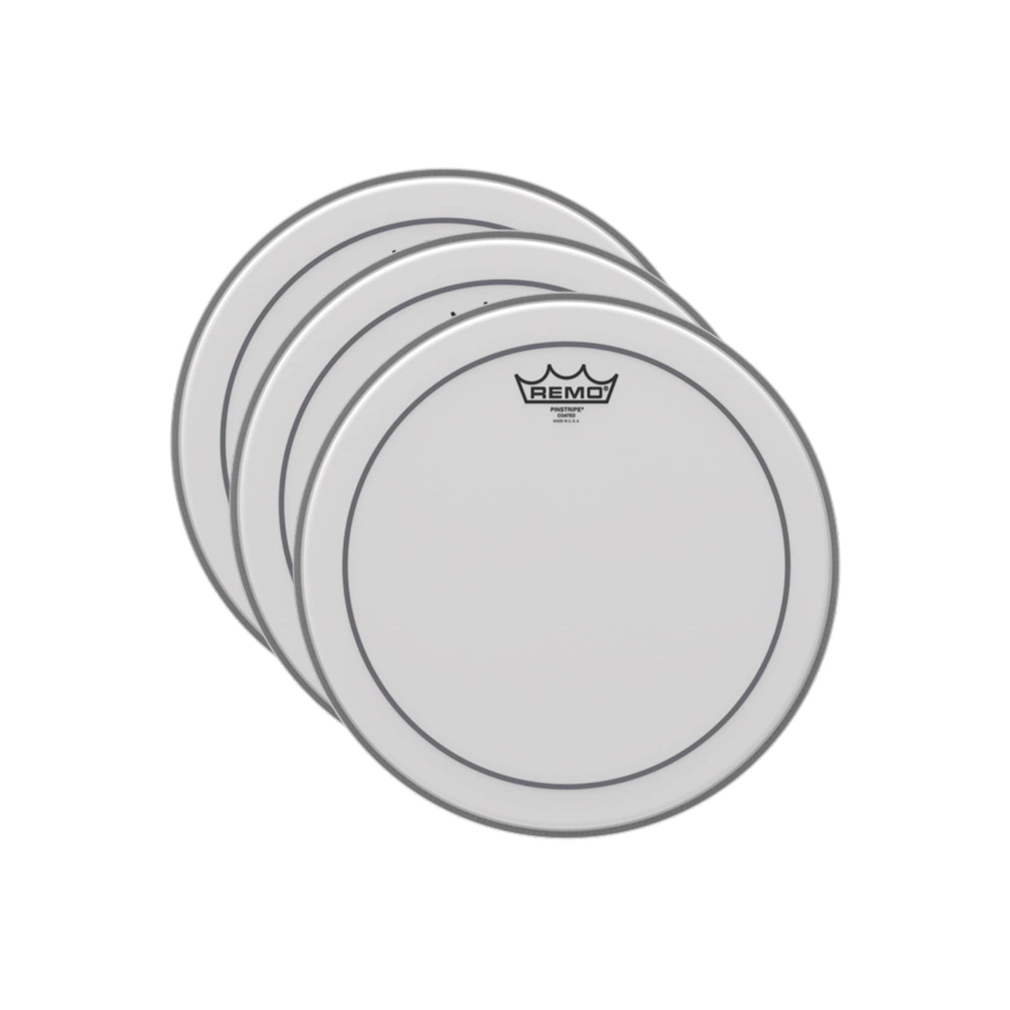 Remo 13" Pinstripe Coated Drumhead (3 Pack Bundle) Drums and Percussion / Parts and Accessories / Heads