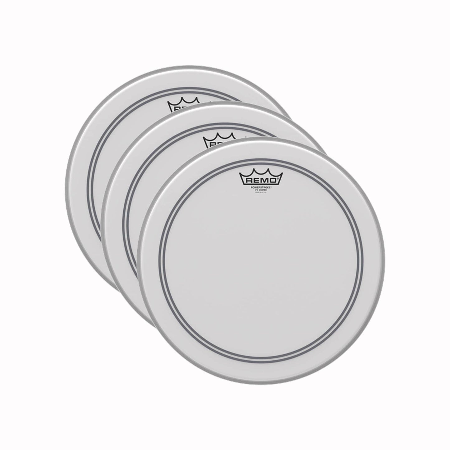Remo 13" Powerstroke 3 Coated Drumhead (3 Pack Bundle) Drums and Percussion / Parts and Accessories / Heads