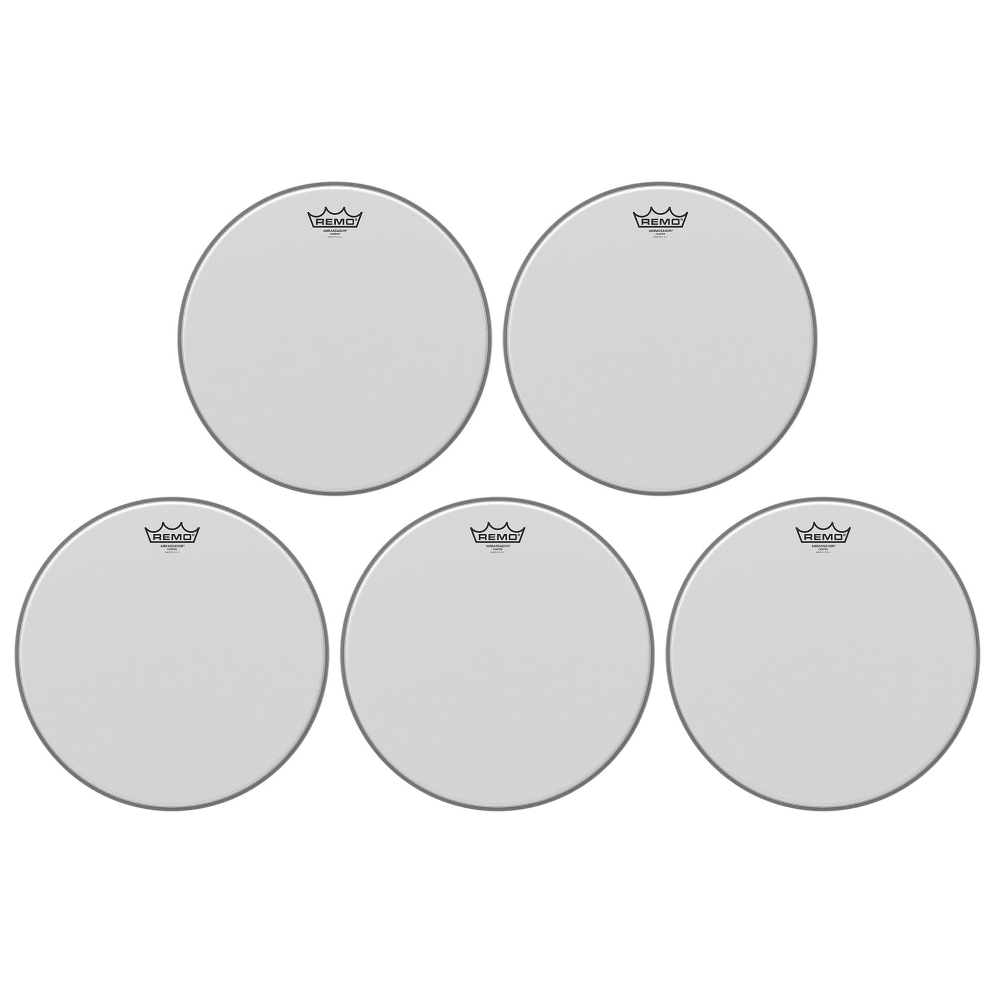 Remo 14" Ambassador Coated Drumhead (5 Pack Bundle) Drums and Percussion / Parts and Accessories / Heads