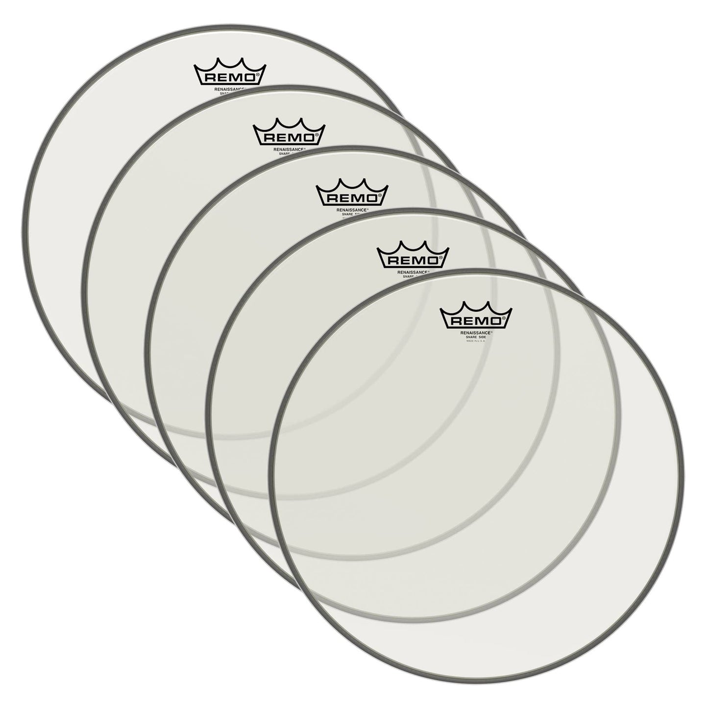 Remo 14" Ambassador Renaissance Snare Side Drumhead (5 Pack Bundle) Drums and Percussion / Parts and Accessories / Heads