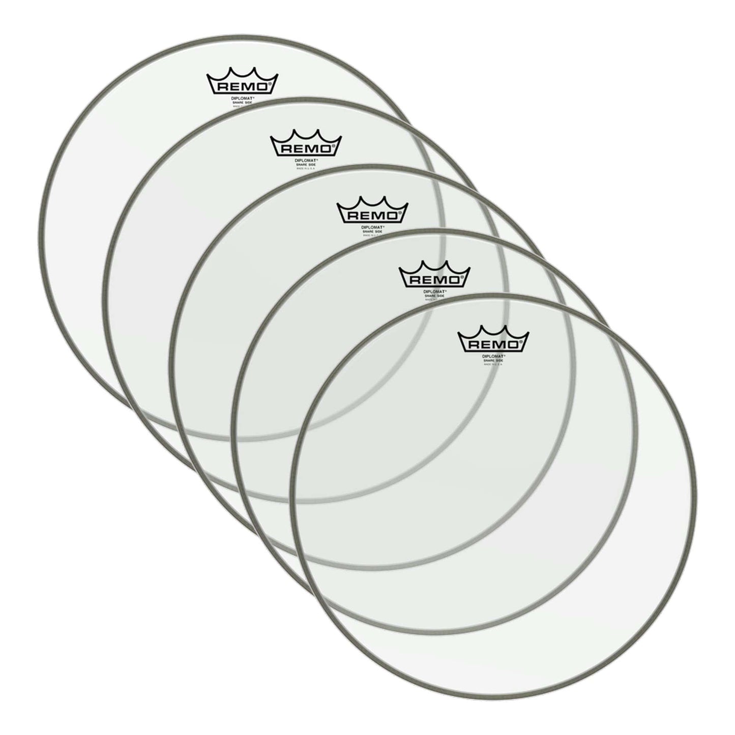 Remo 14" Diplomat Hazy Snare Side Drumhead (5 Pack Bundle) Drums and Percussion / Parts and Accessories / Heads