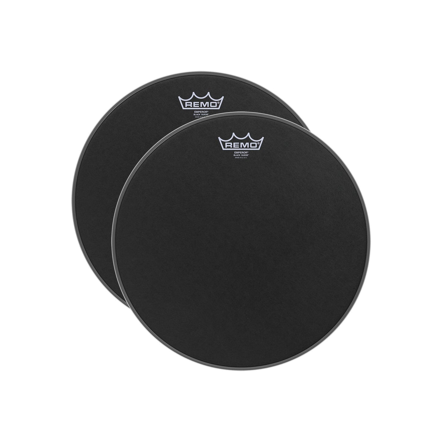 Remo 14" Emperor Black Suede Drumhead (2 Pack Bundle) Drums and Percussion / Parts and Accessories / Heads