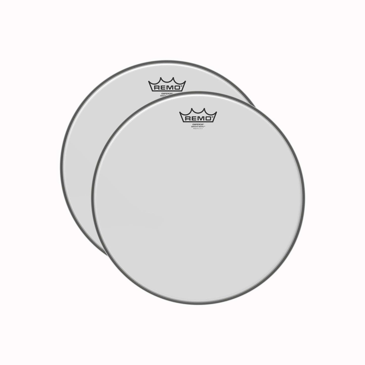 Remo 14" Emperor Coated Smooth White Drumhead (2 Pack Bundle) Drums and Percussion / Parts and Accessories / Heads