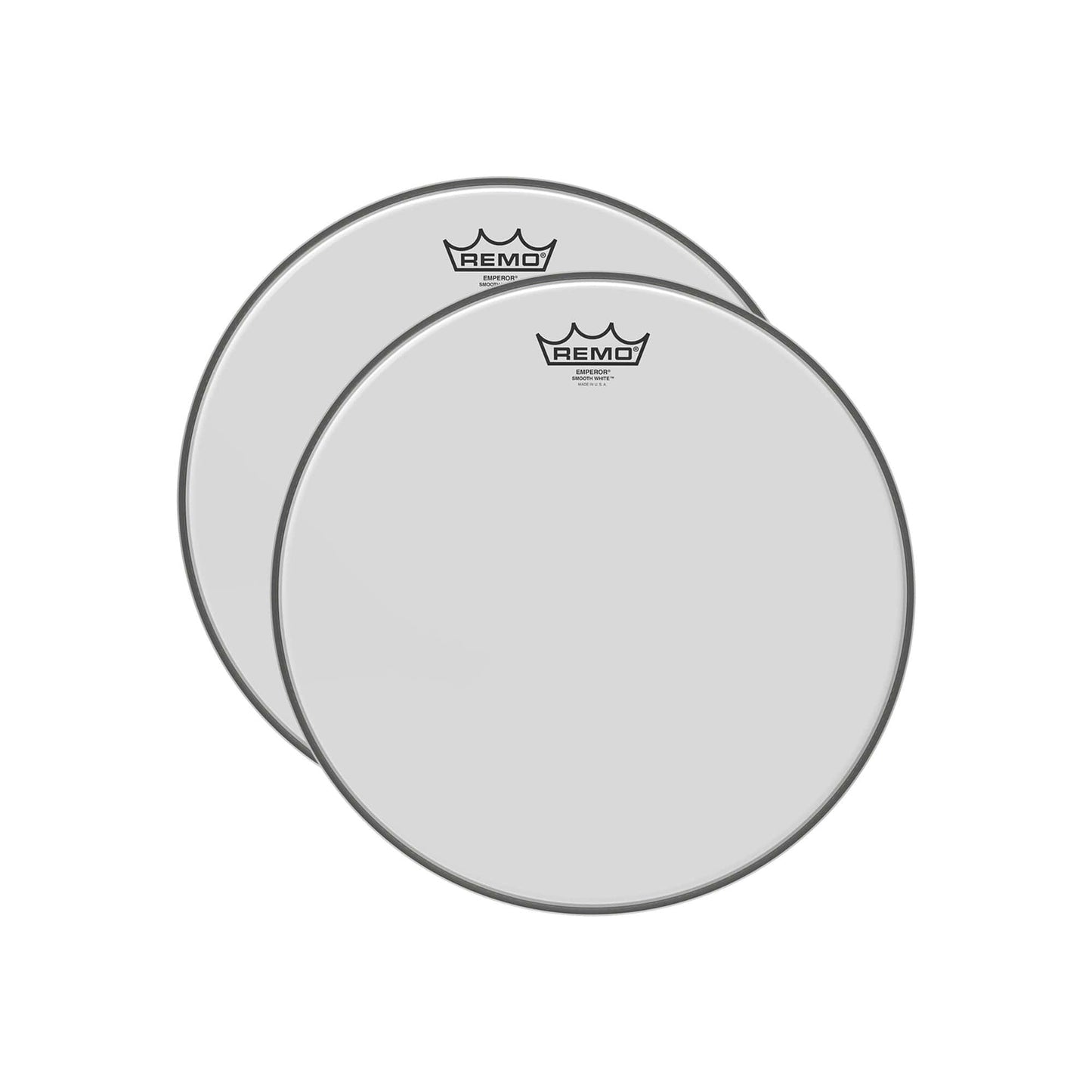 Remo 14" Emperor Smooth White Drumhead (2 Pack Bundle) Drums and Percussion / Parts and Accessories / Heads