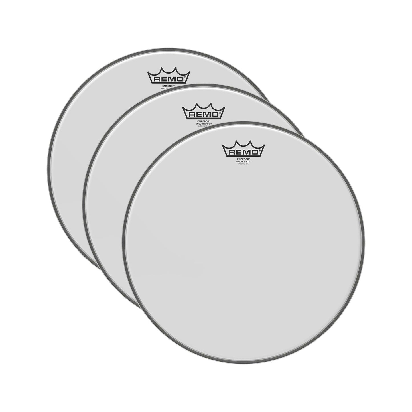 Remo 14" Emperor Smooth White Drumhead (3 Pack Bundle) Drums and Percussion / Parts and Accessories / Heads
