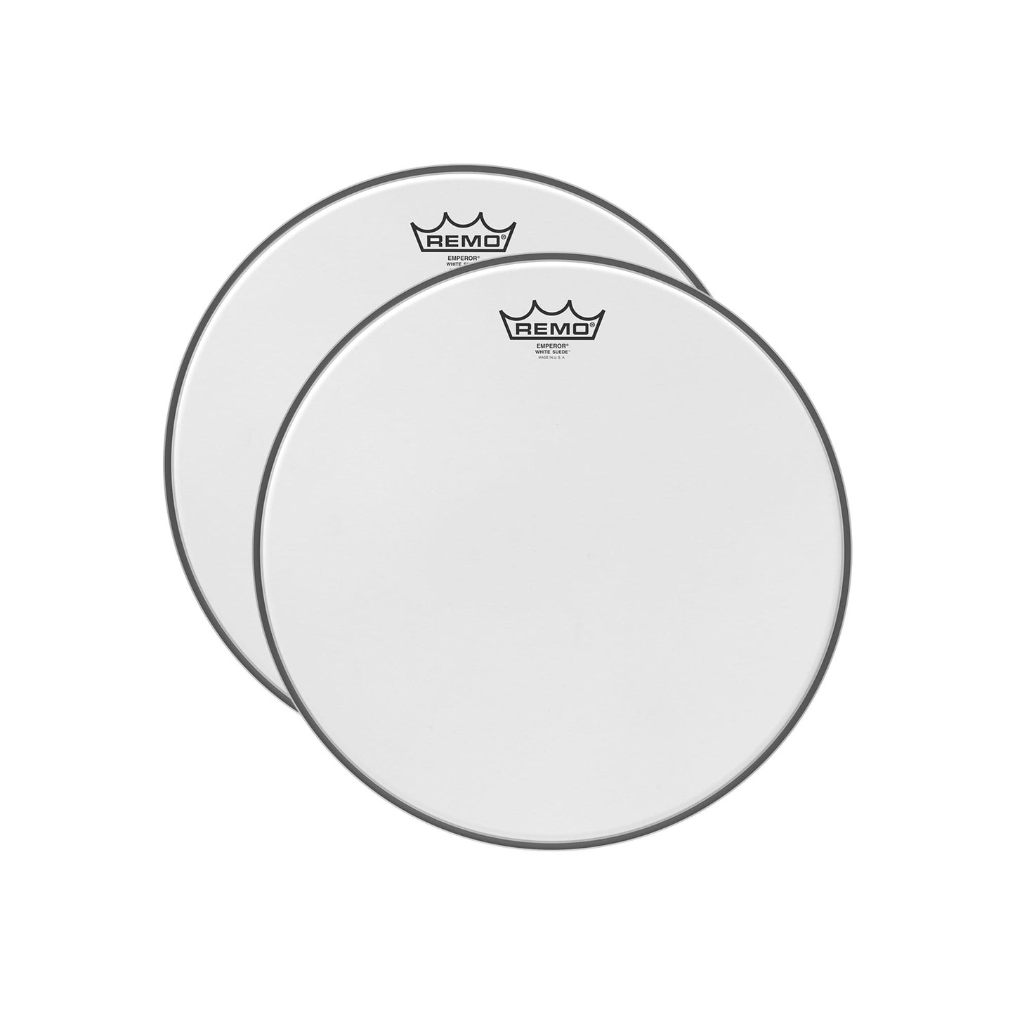 Remo 14" Emperor White Suede Drumhead (2 Pack Bundle) Drums and Percussion / Parts and Accessories / Heads