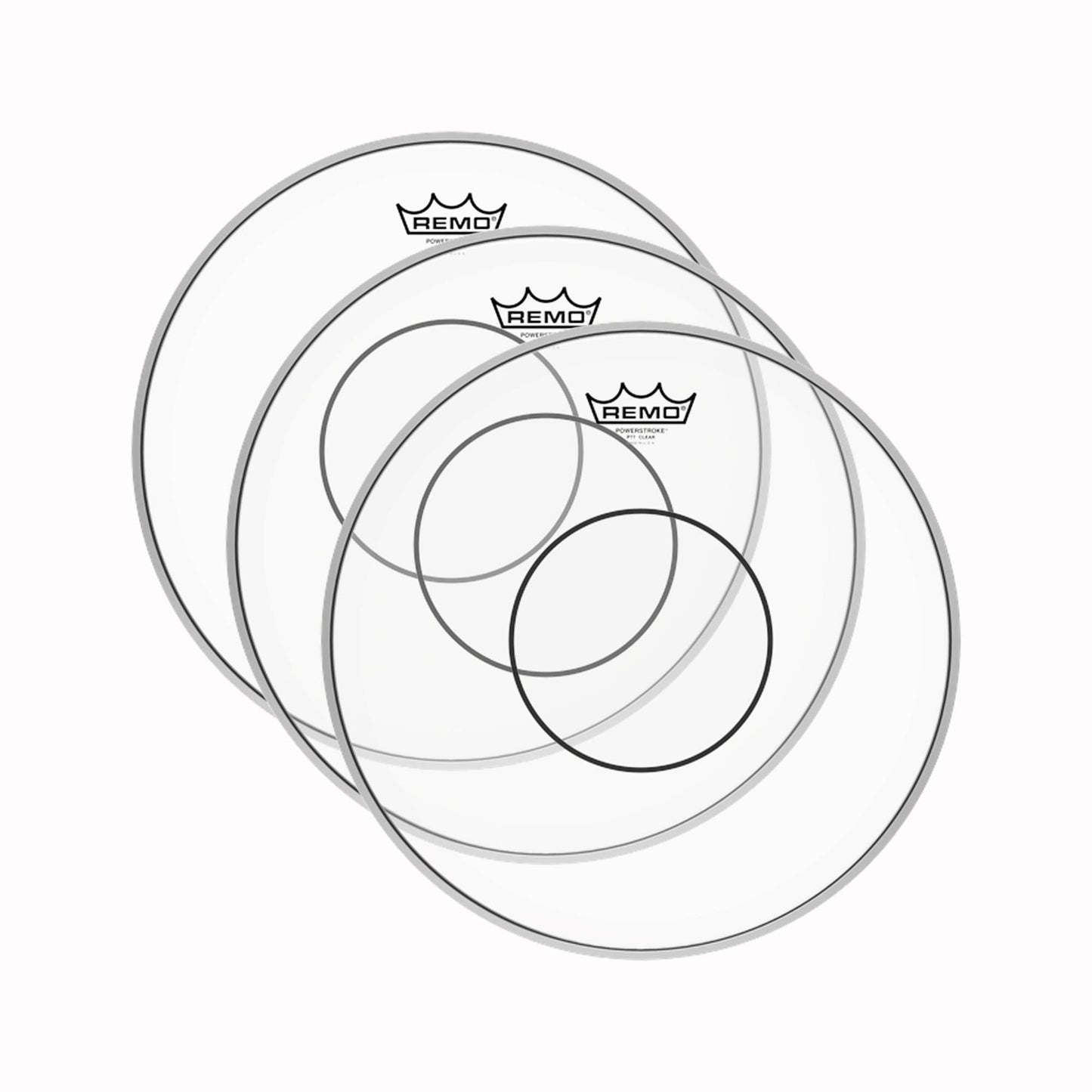 Remo 14" Powerstroke 77 Clear Drumhead (3 Pack Bundle) Drums and Percussion / Parts and Accessories / Heads