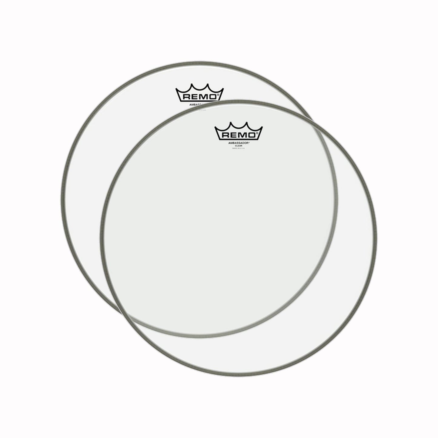 Remo 15" Ambassador Clear Drumhead (2 Pack Bundle) Drums and Percussion / Parts and Accessories / Heads