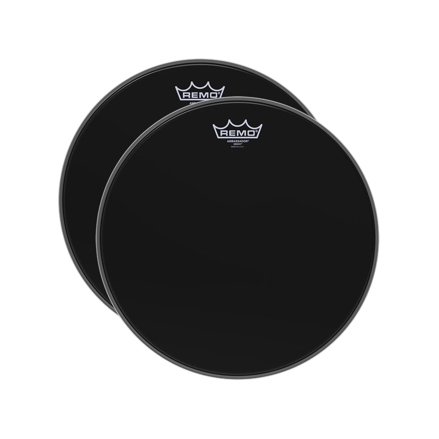 Remo 15" Ambassador Ebony Drumhead (2 Pack Bundle) Drums and Percussion / Parts and Accessories / Heads