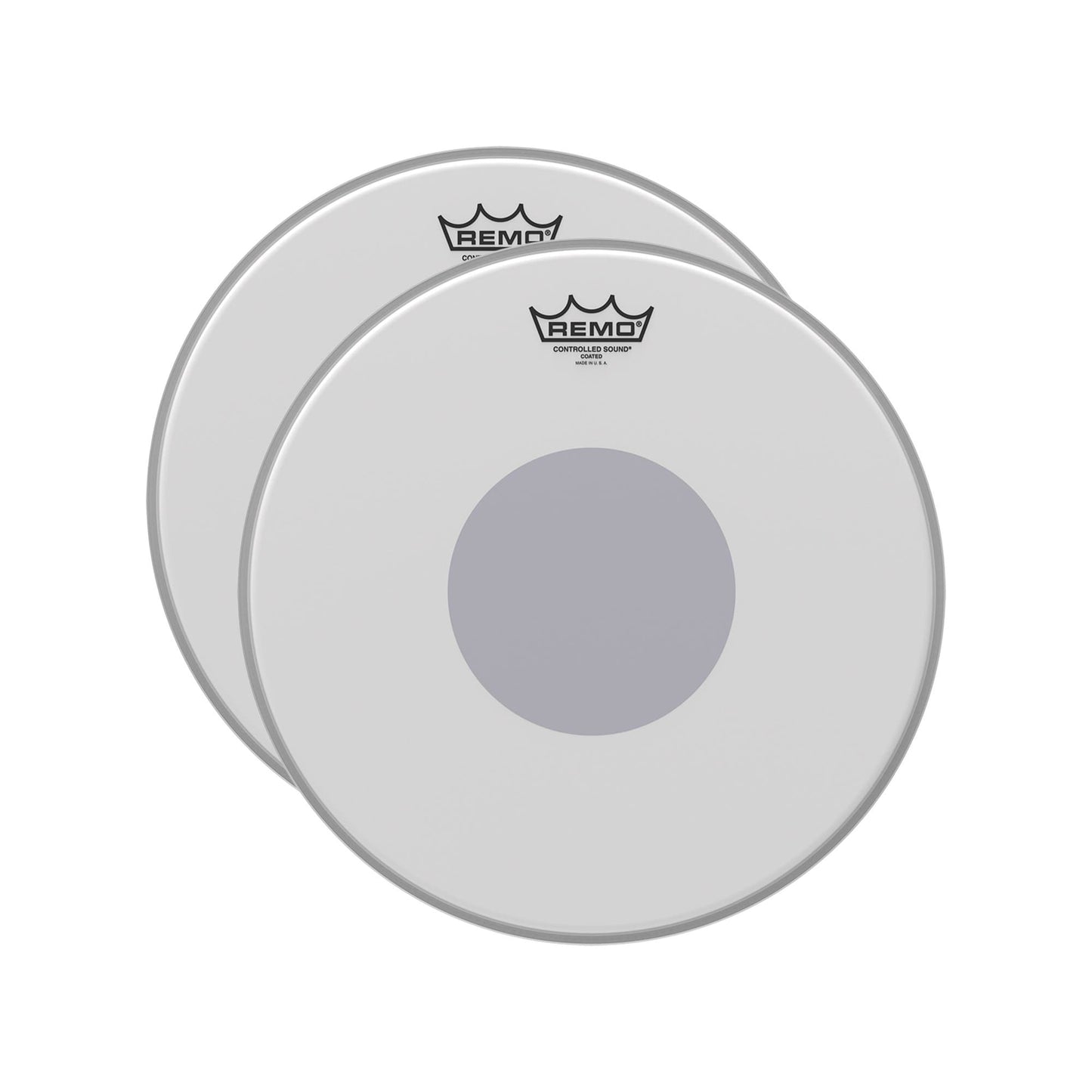 Remo 15" Controlled Sound Coated Black Dot Bottom Drumhead (2 Pack Bundle) Drums and Percussion / Parts and Accessories / Heads