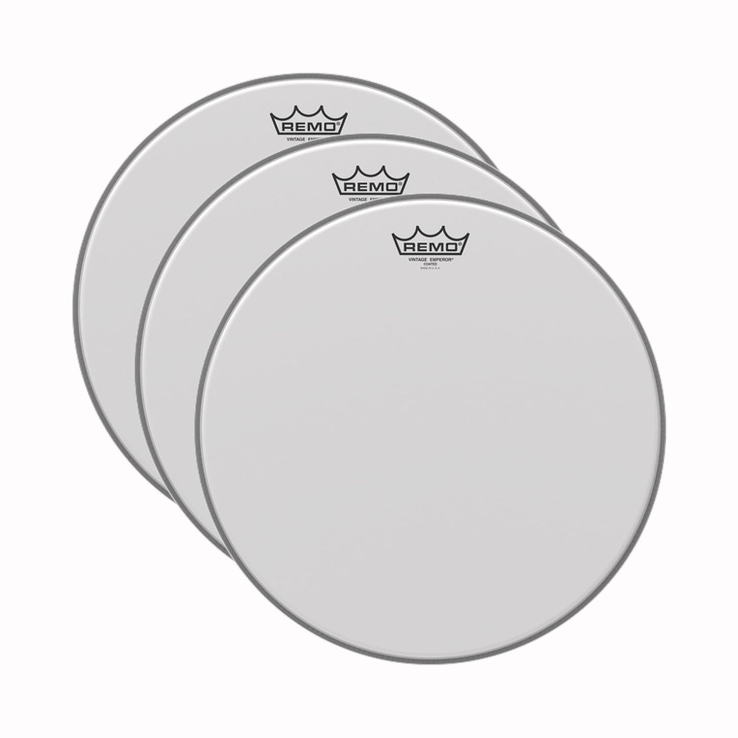 Remo 15" Vintage Emperor Coated Drumhead (3 Pack Bundle) Drums and Percussion / Parts and Accessories / Heads