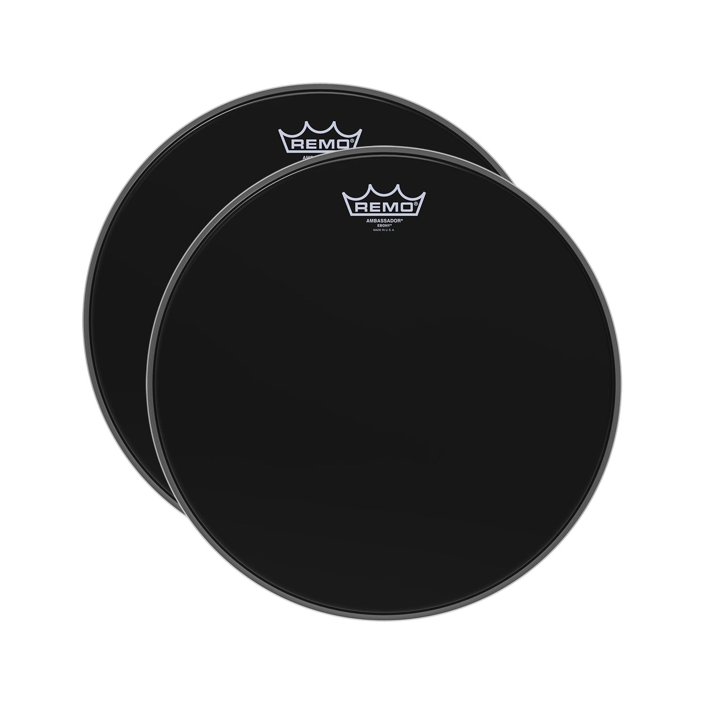 Remo 16" Ambassador Ebony Bass Drumhead (2 Pack Bundle) Drums and Percussion / Parts and Accessories / Heads