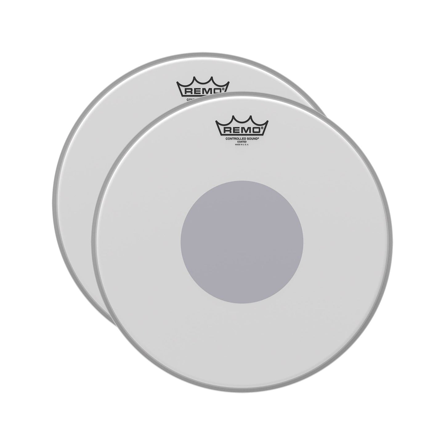 Remo 16" Controlled Sound Coated Drumhead w/Bottom Black Dot (2 Pack Bundle) Drums and Percussion / Parts and Accessories / Heads
