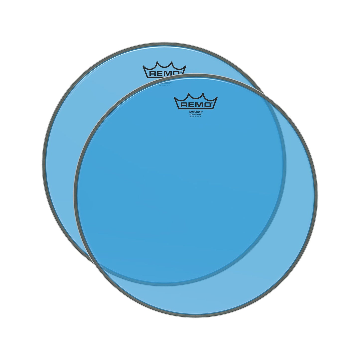 Remo 16" Emperor Colortone Blue Drumhead (2 Pack Bundle) Drums and Percussion / Parts and Accessories / Heads