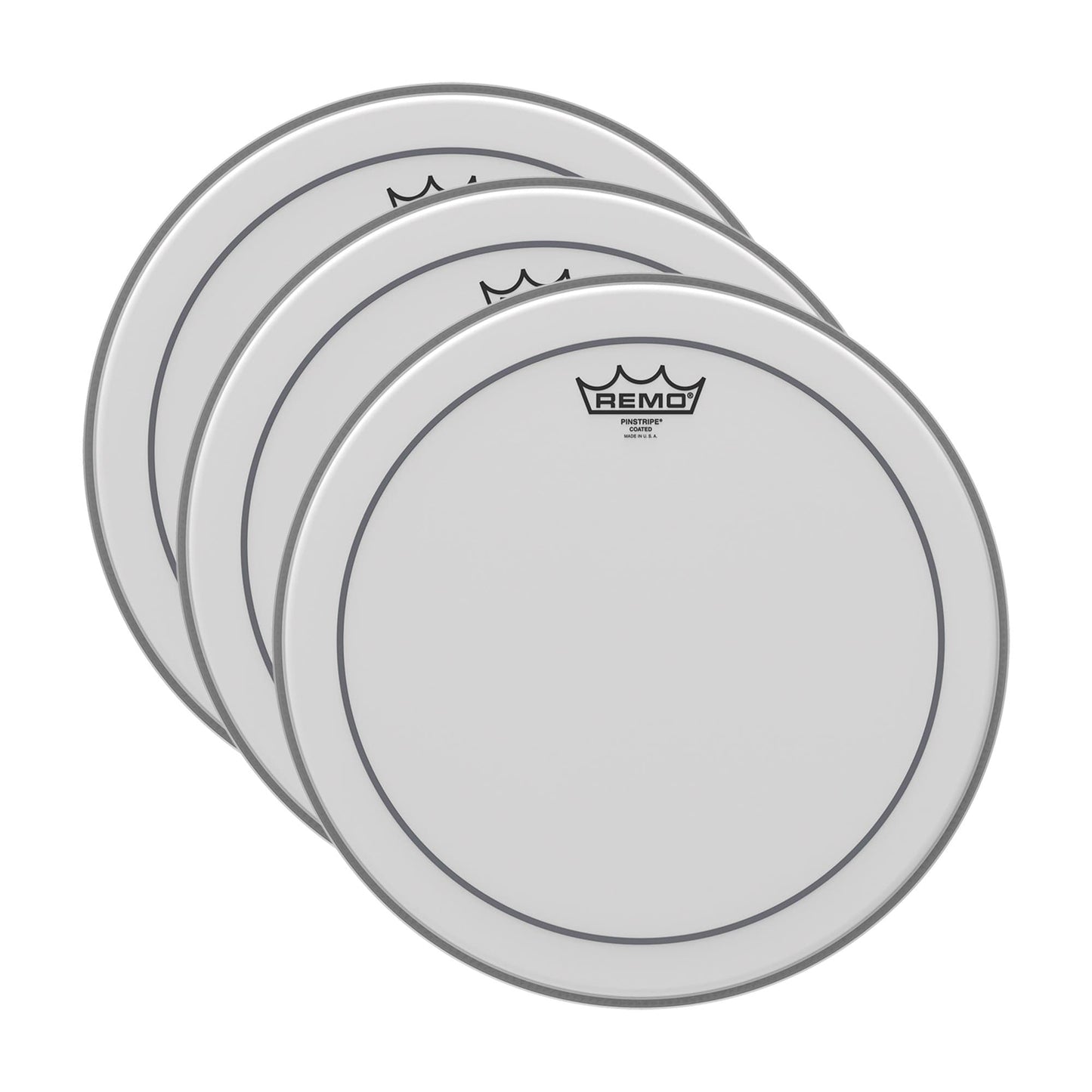 Remo 16" Pinstripe Coated Drumhead (3 Pack Bundle) Drums and Percussion / Parts and Accessories / Heads