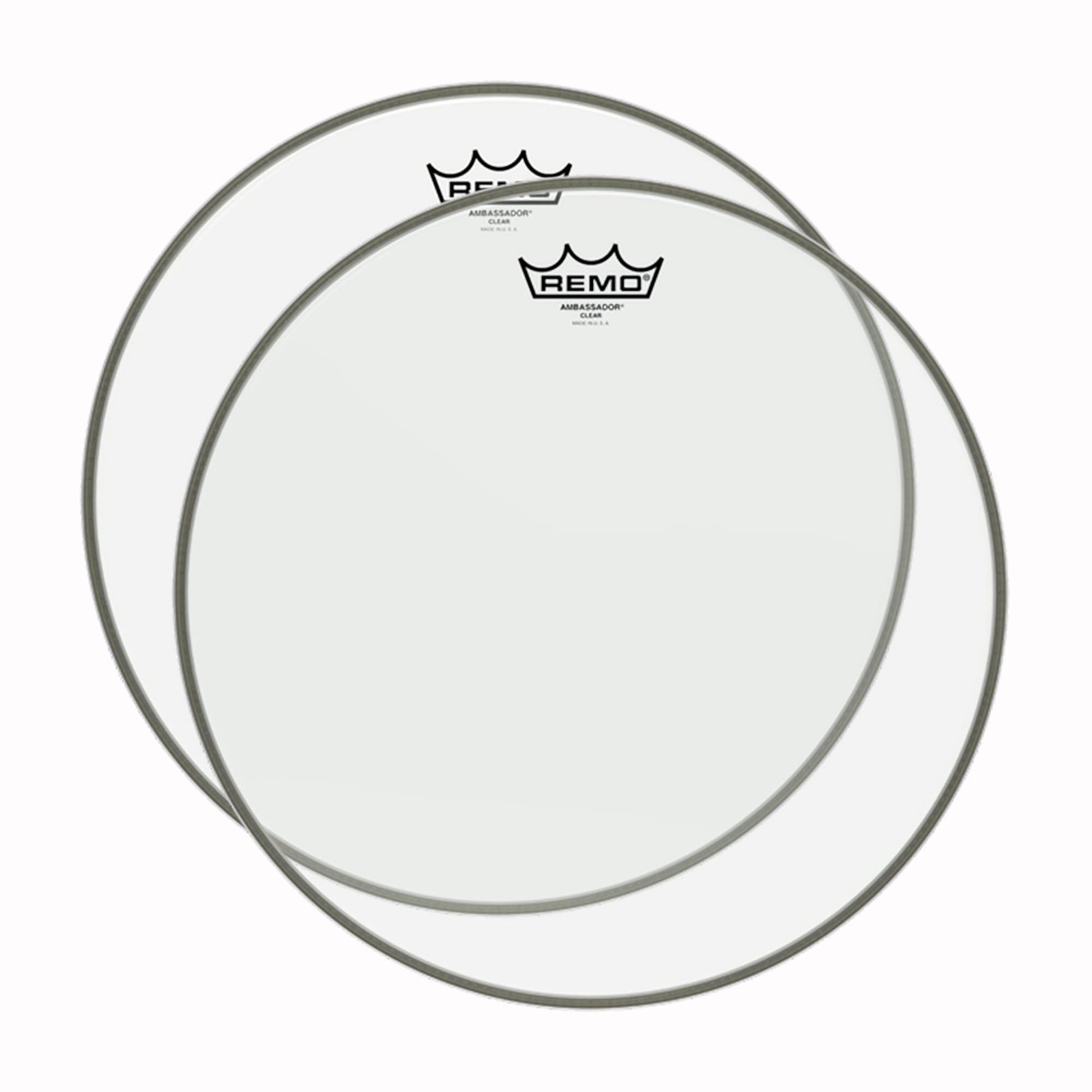 Remo 18" Ambassador Clear Drumhead (2 Pack Bundle) Drums and Percussion / Parts and Accessories / Heads