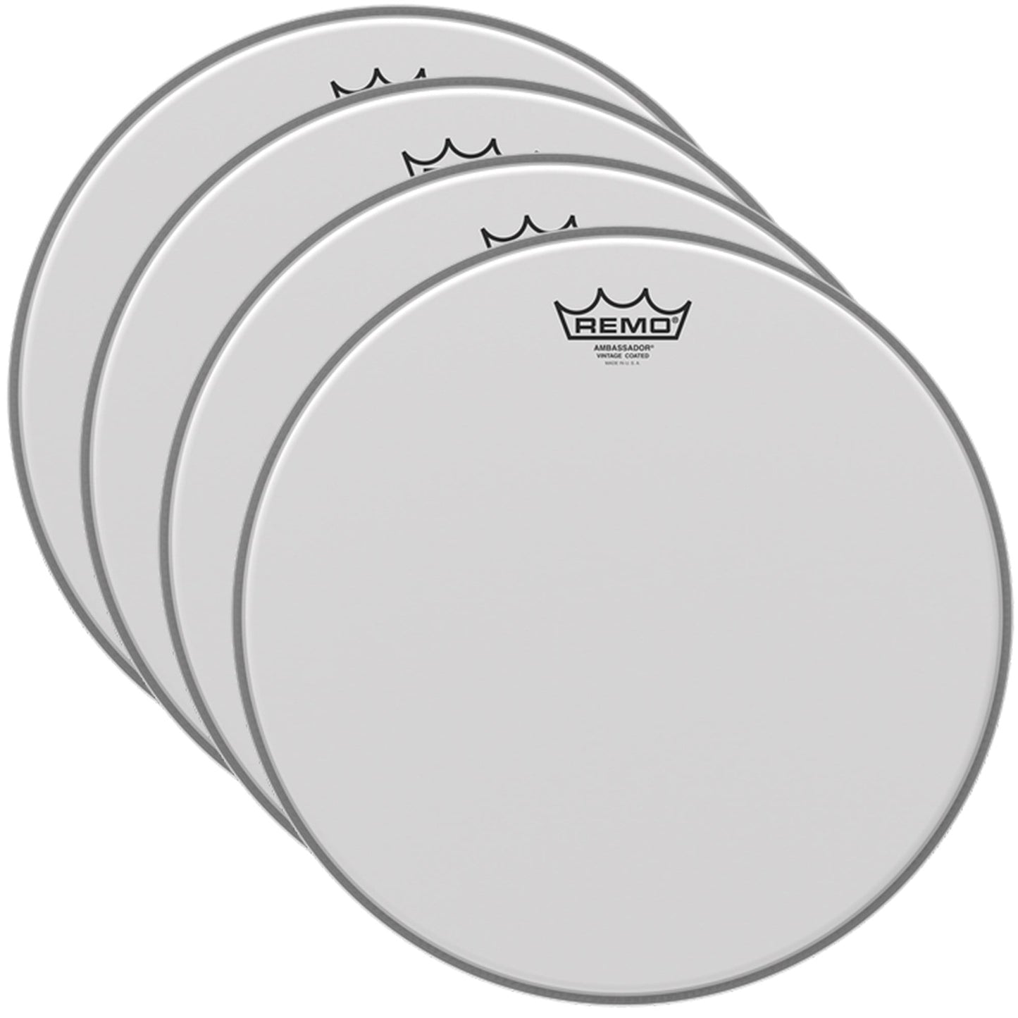 Remo 18" Ambassador Vintage Coated Drumhead (4 Pack Bundle) Drums and Percussion / Parts and Accessories / Heads