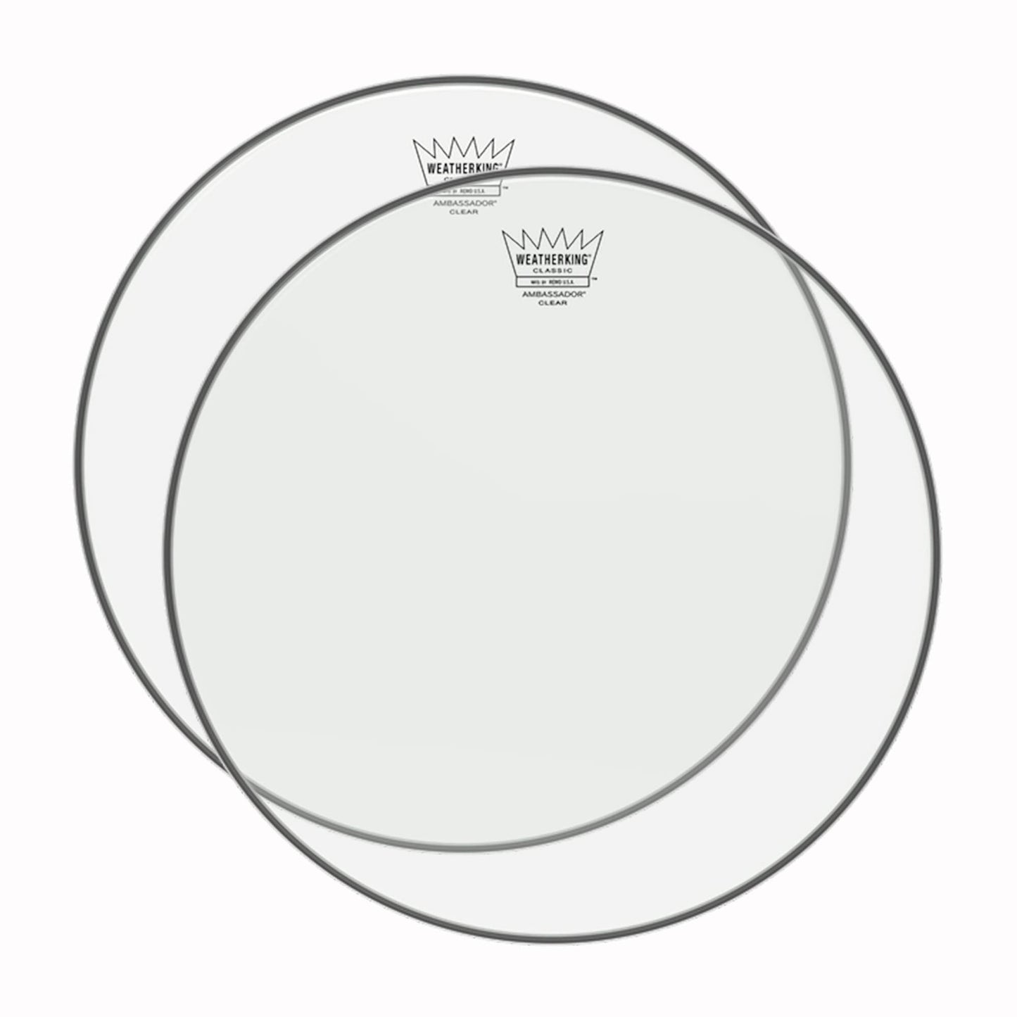 Remo 18" Batter Ambassador Classic Clear Drumhead (2 Pack Bundle) Drums and Percussion / Parts and Accessories / Heads