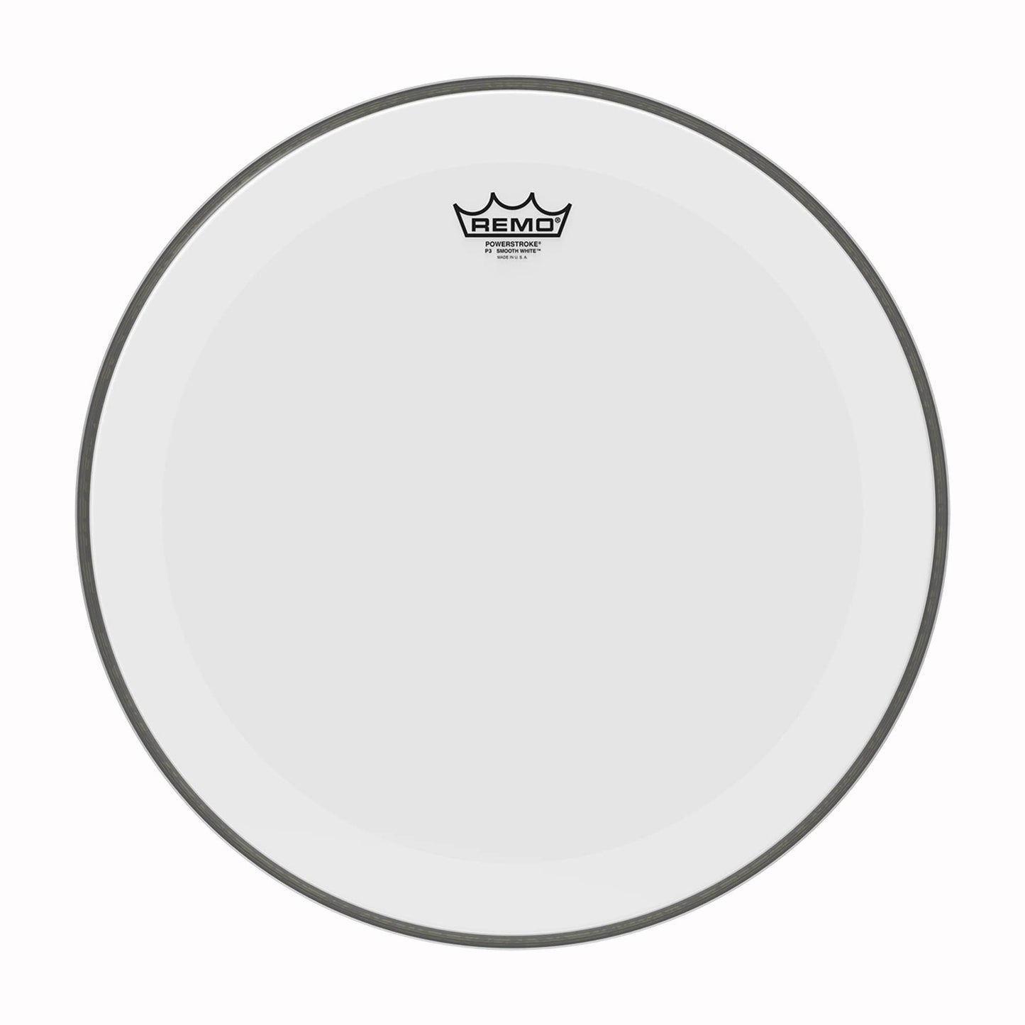 Remo 18" Powerstroke P3 Smooth White Bass Drumhead w/No Stripe Drums and Percussion / Parts and Accessories / Heads