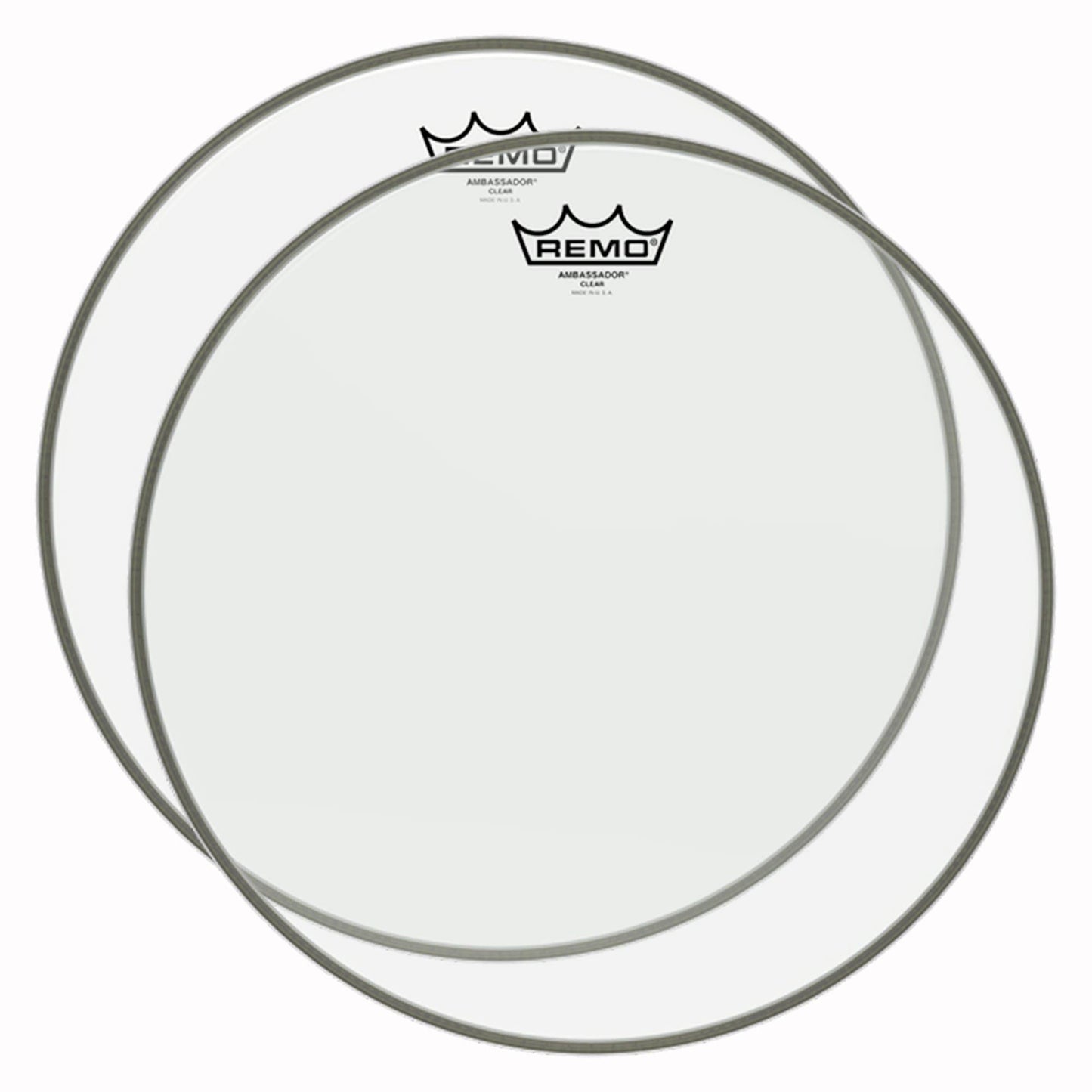 Remo 20" Ambassador Clear Bass Drumhead (2 Pack Bundle) Drums and Percussion / Parts and Accessories / Heads