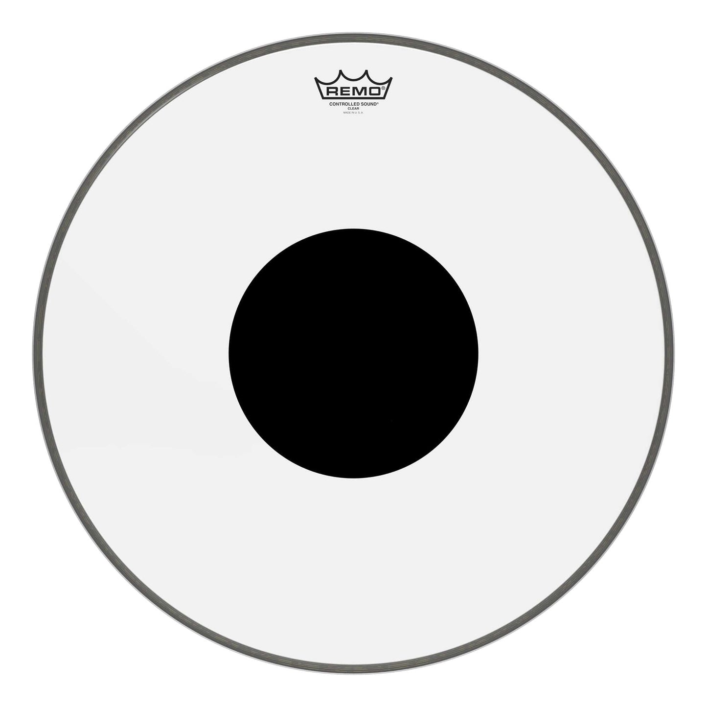 Remo 20" Controlled Sound Clear Bass Drumhead w/Top Black Dot Drums and Percussion / Parts and Accessories / Heads