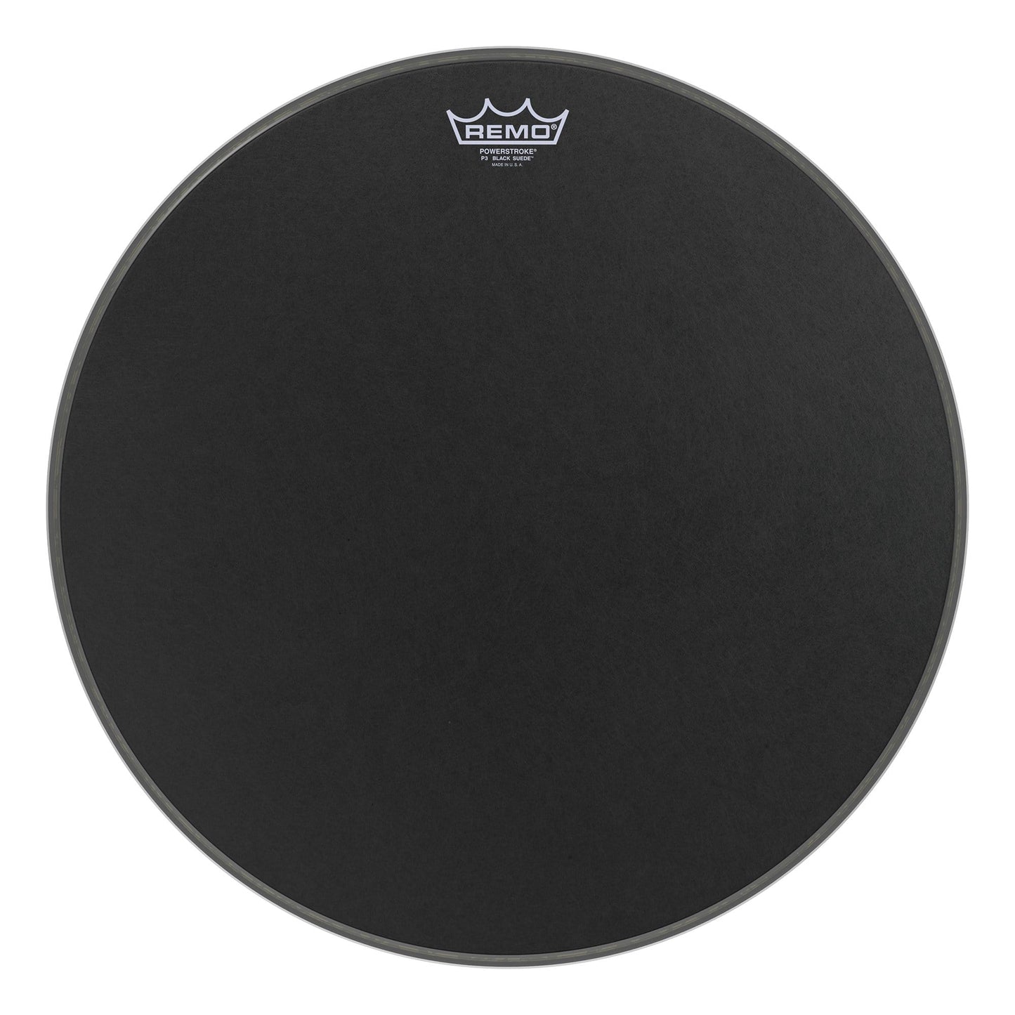 Remo 20" Powerstroke P3 Black Suede Bass Drumhead Drums and Percussion / Parts and Accessories / Heads