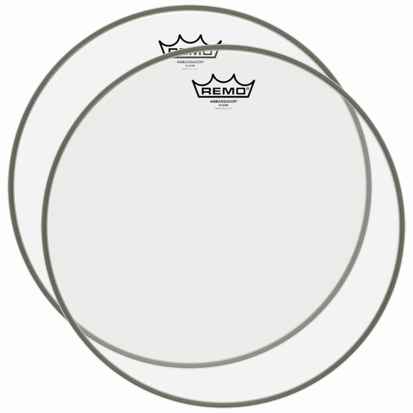 Remo 22" Ambassador Clear Bass Drumhead (2 Pack Bundle) Drums and Percussion / Parts and Accessories / Heads