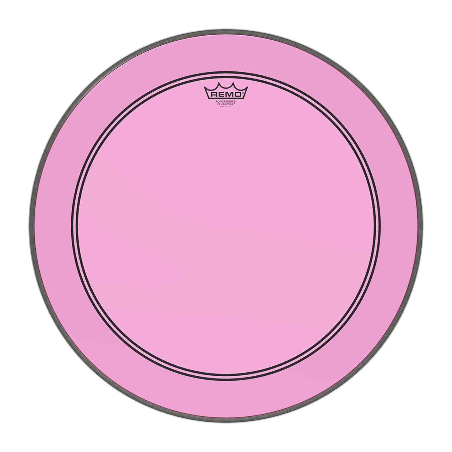 Remo 22" Powerstroke P3 Colortone Pink Bass Drumhead Drums and Percussion / Parts and Accessories / Heads
