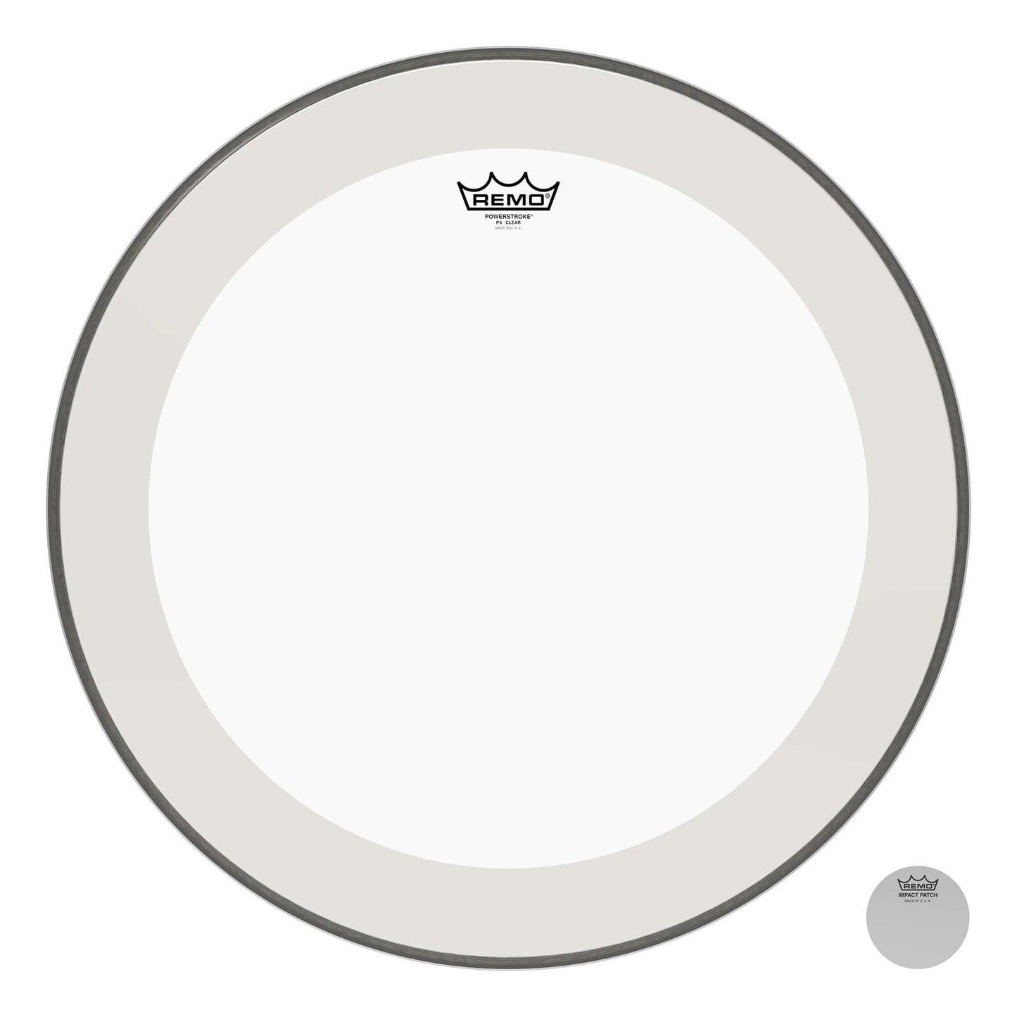 Remo 22" Powerstroke P4 Clear Bass Drumhead Drums and Percussion / Parts and Accessories / Heads