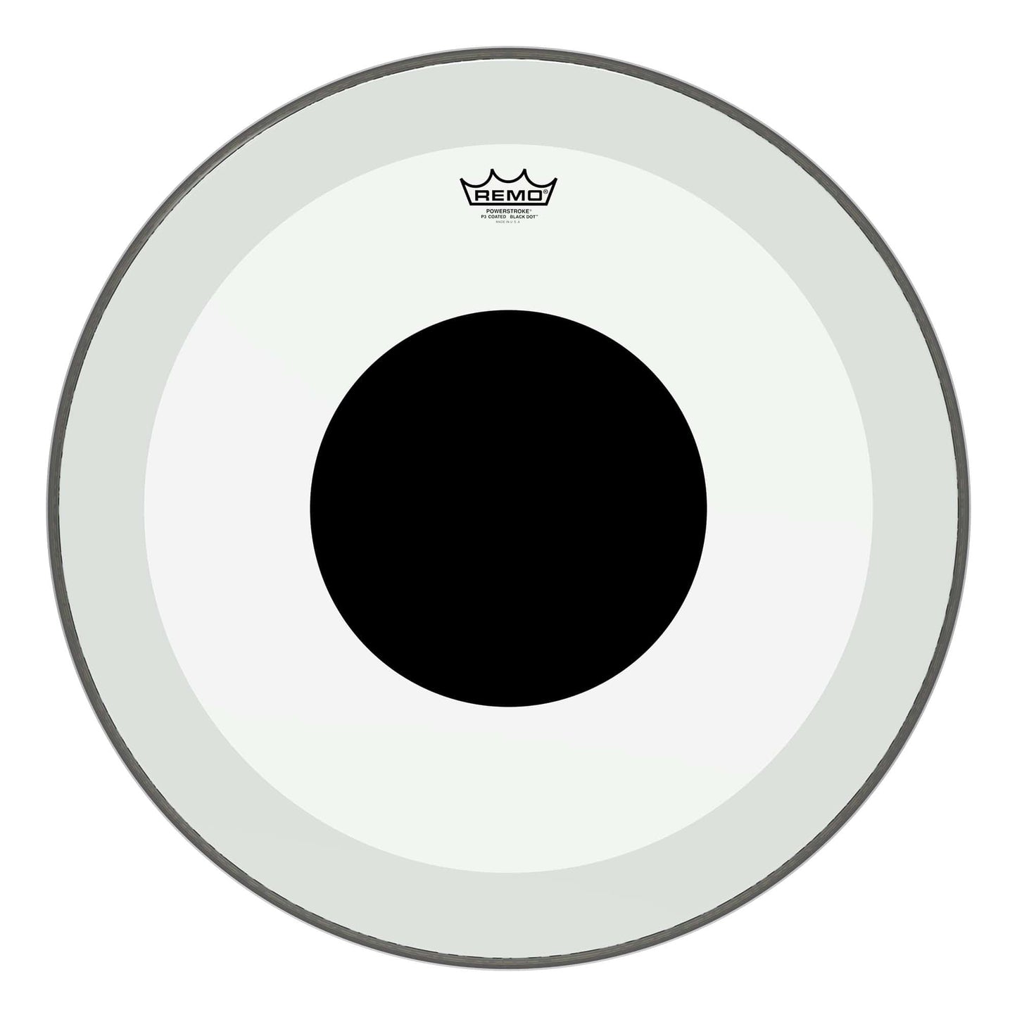 Remo 23" Powerstroke P3 Clear Bass Drumhead w/Top Black Dot Drums and Percussion / Parts and Accessories / Heads