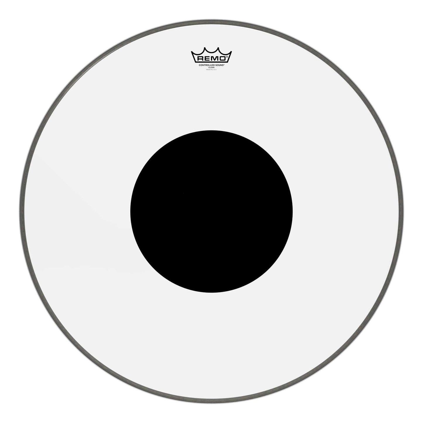 Remo 24" Controlled Sound Clear Bass Drumhead w/Top Black Dot Drums and Percussion / Parts and Accessories / Heads