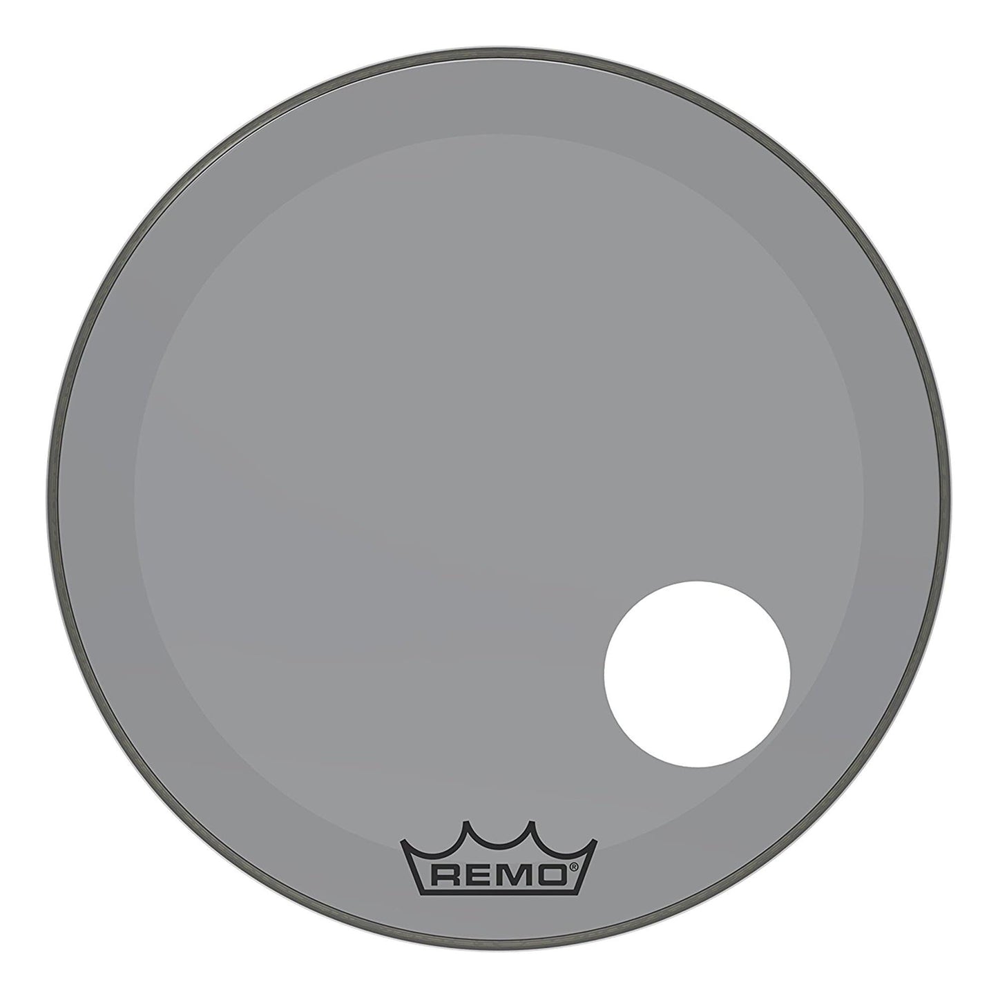 Remo 24" Powerstroke P3 Colortone Smoke Bass Drumhead w/5" Offset Hole Drums and Percussion / Parts and Accessories / Heads