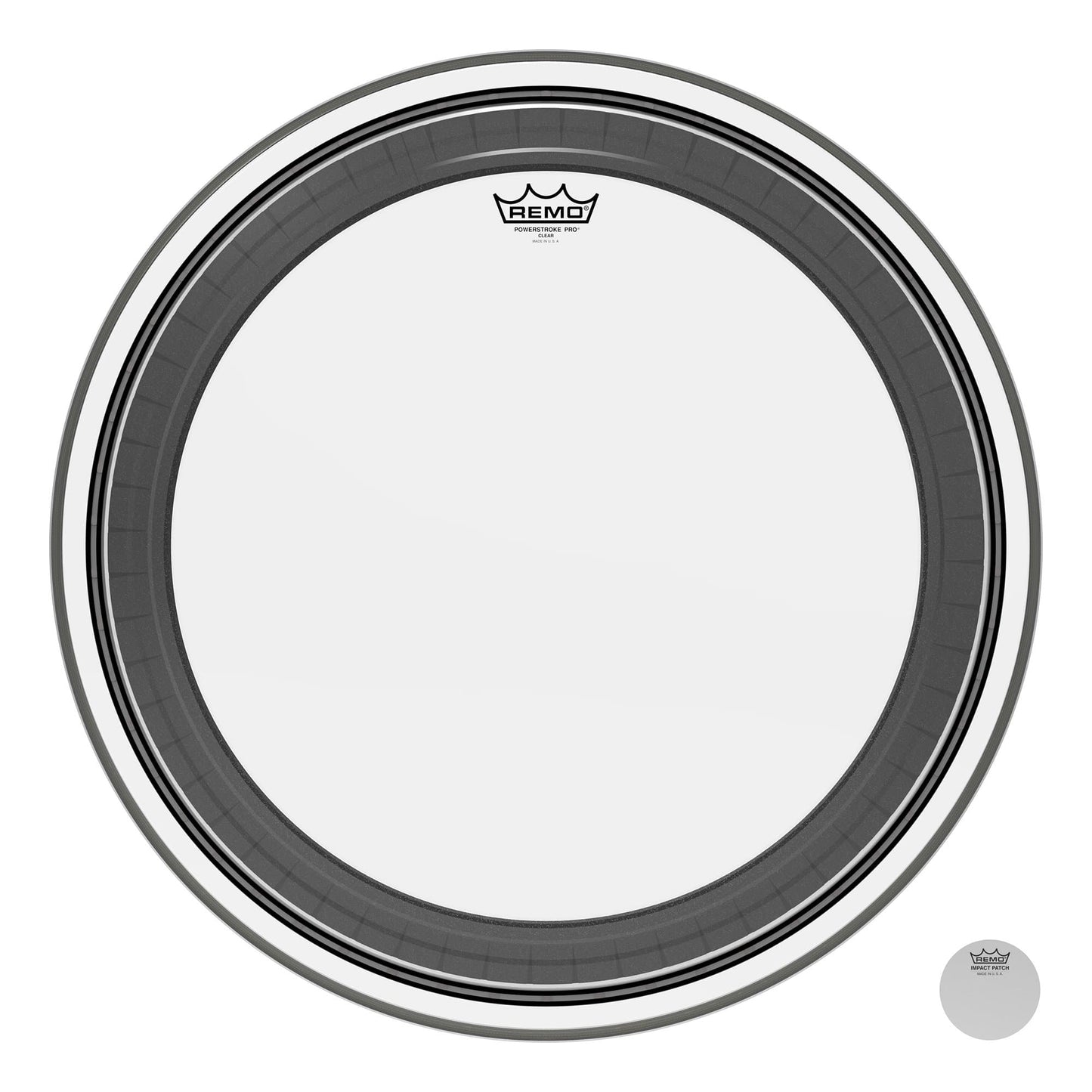 Remo 24" Powerstroke Pro Clear Bass Drumhead Drums and Percussion / Parts and Accessories / Heads