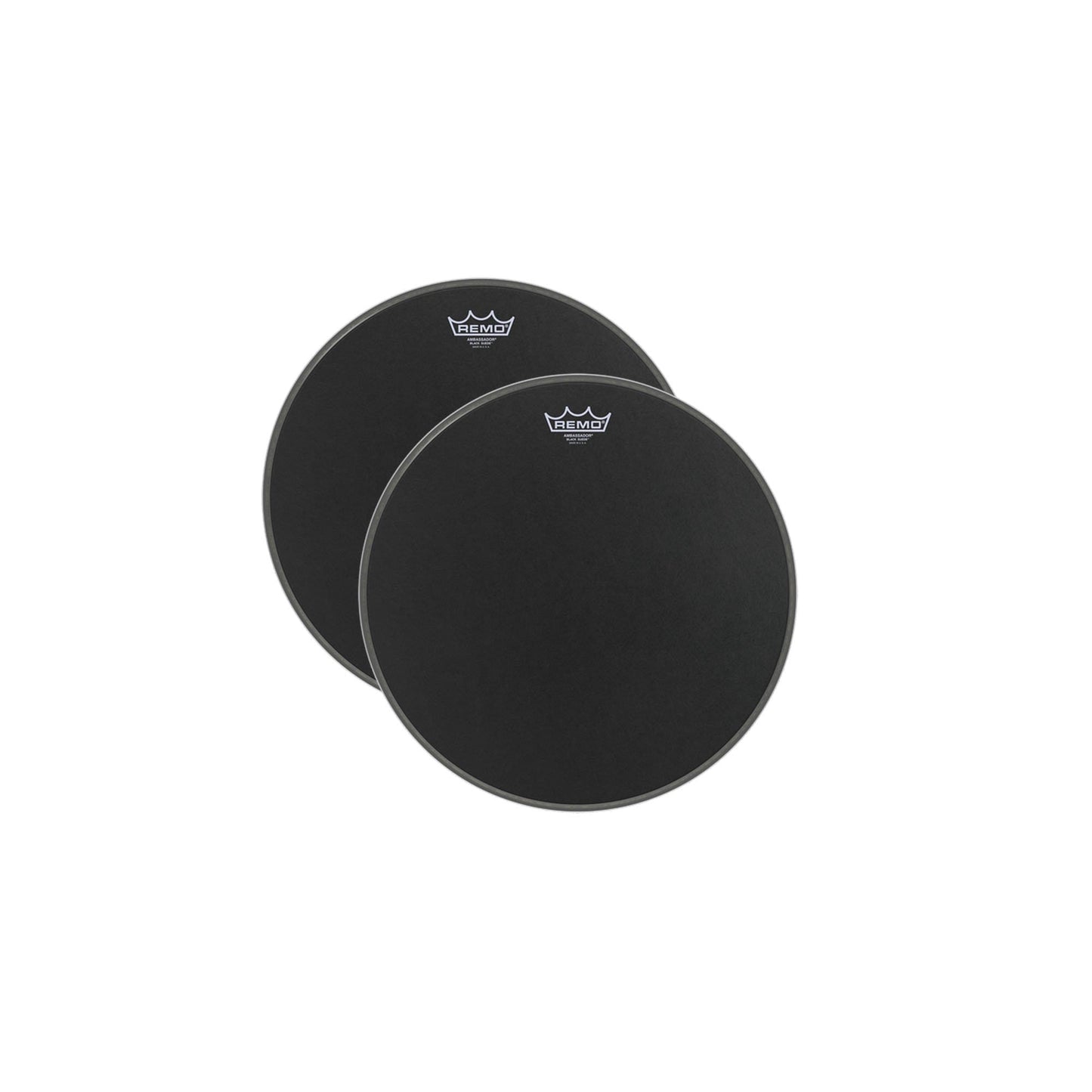 Remo 8" Ambassador Black Suede Drumhead (2 Pack Bundle) Drums and Percussion / Parts and Accessories / Heads