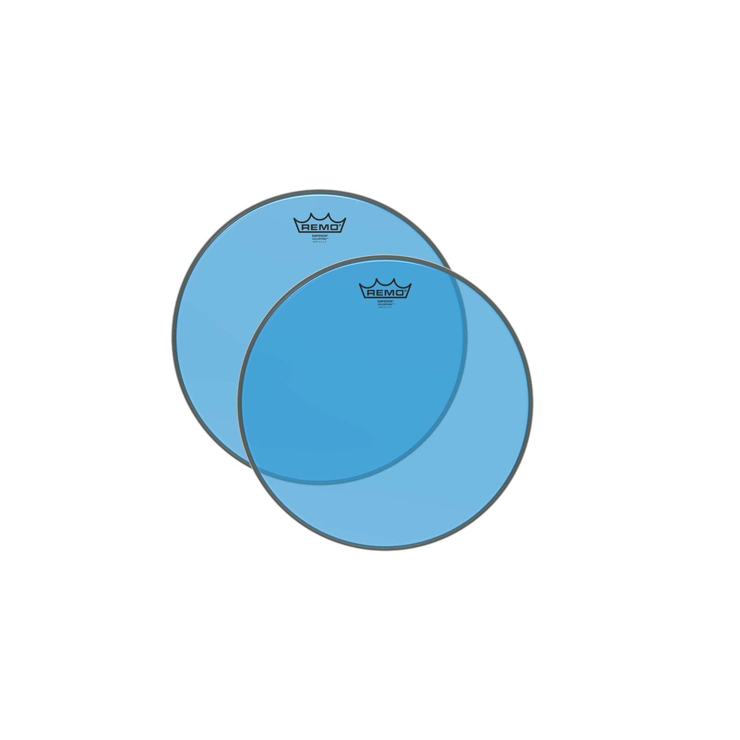 Remo 8" Emperor Colortone Blue Drumhead (2 Pack Bundle) Drums and Percussion / Parts and Accessories / Heads