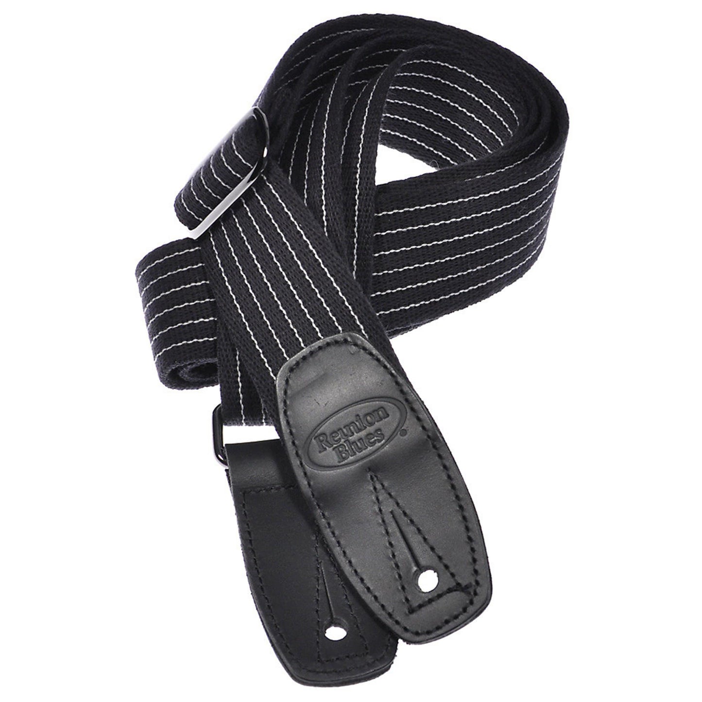Reunion Blues Merino Wool Guitar Strap - Black Pinstripe Accessories / Straps