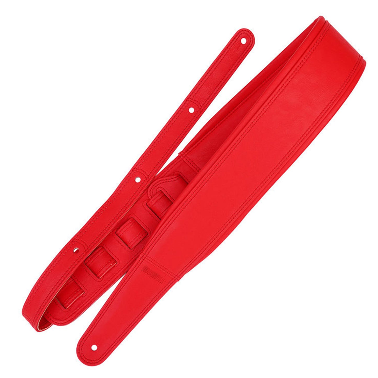 Richter Springbreak I Leatherette Guitar Strap Vegan Padded Red Accessories / Straps