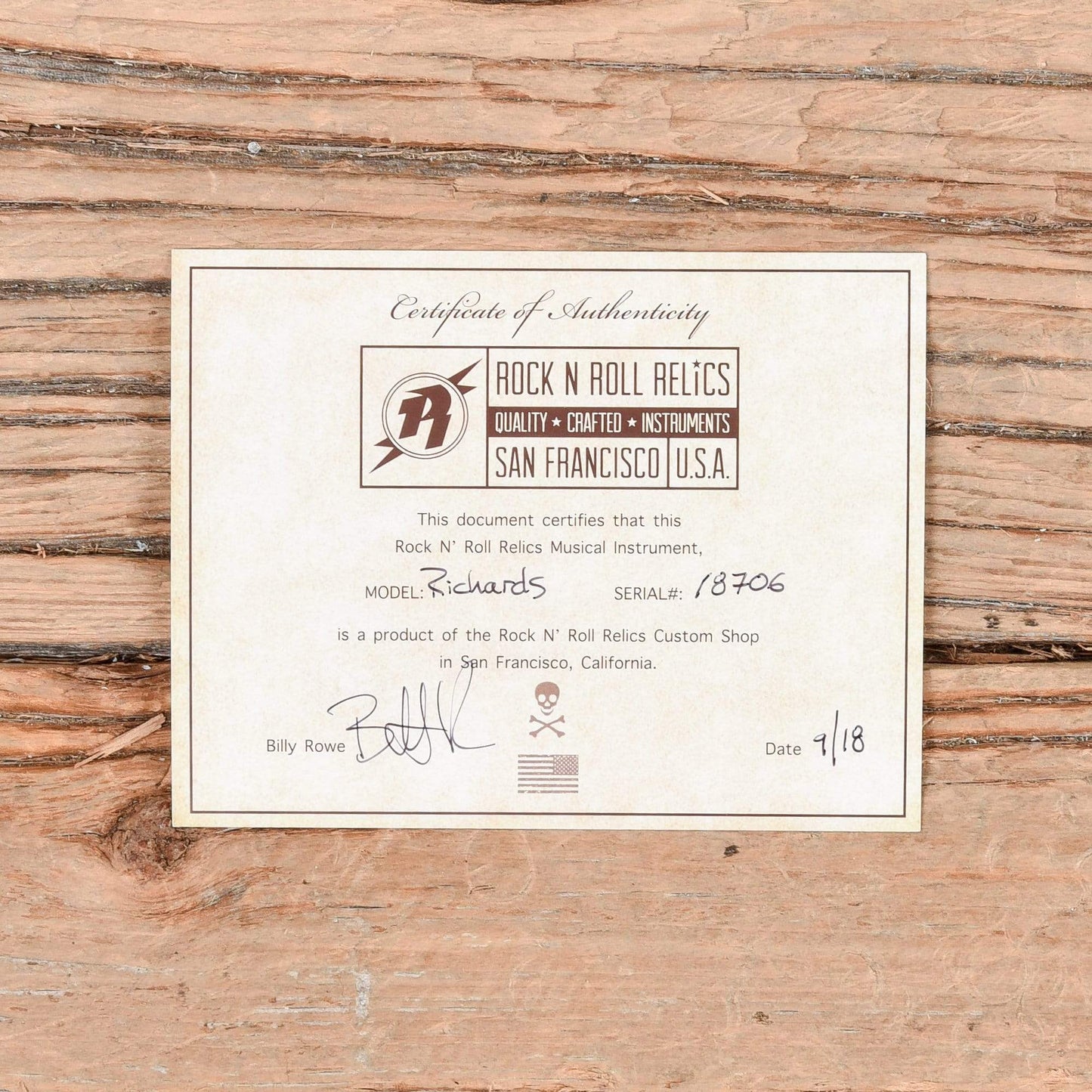 Rock N Roll Relics Richards Blonde Relic 2018 Electric Guitars / Solid Body