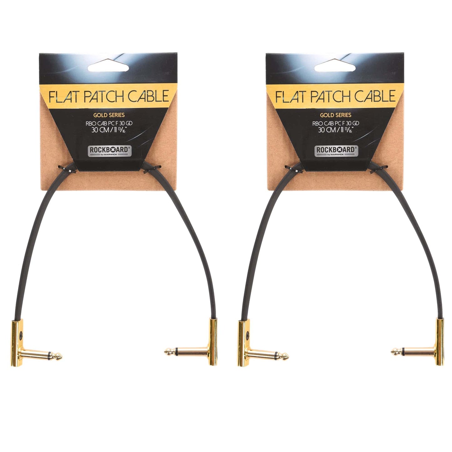 Rockgear Gold Series 30 cm / 11.81" 2 Pack Bundle Accessories / Cables