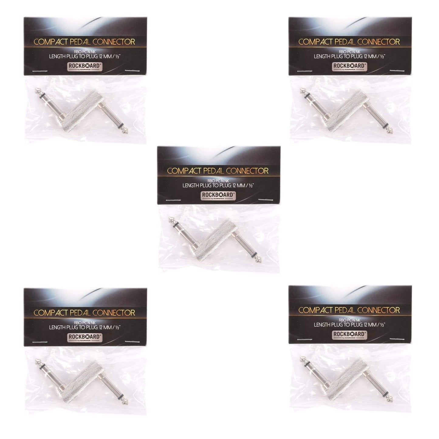 Rockgear N-Connector, 63 mm, Nickel 5 Pack Bundle Accessories / Cables